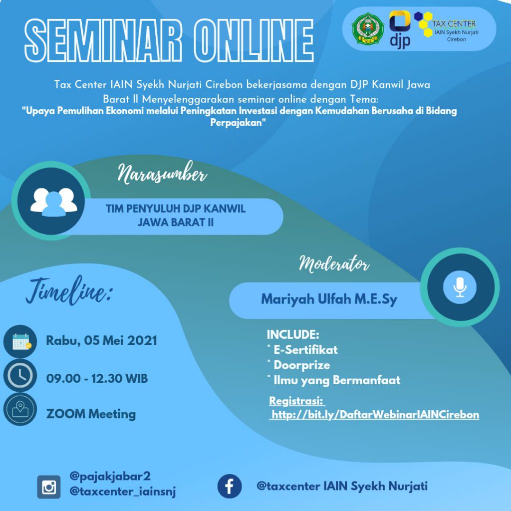 Seminar Online Bersama DJP Kanwil JABAR