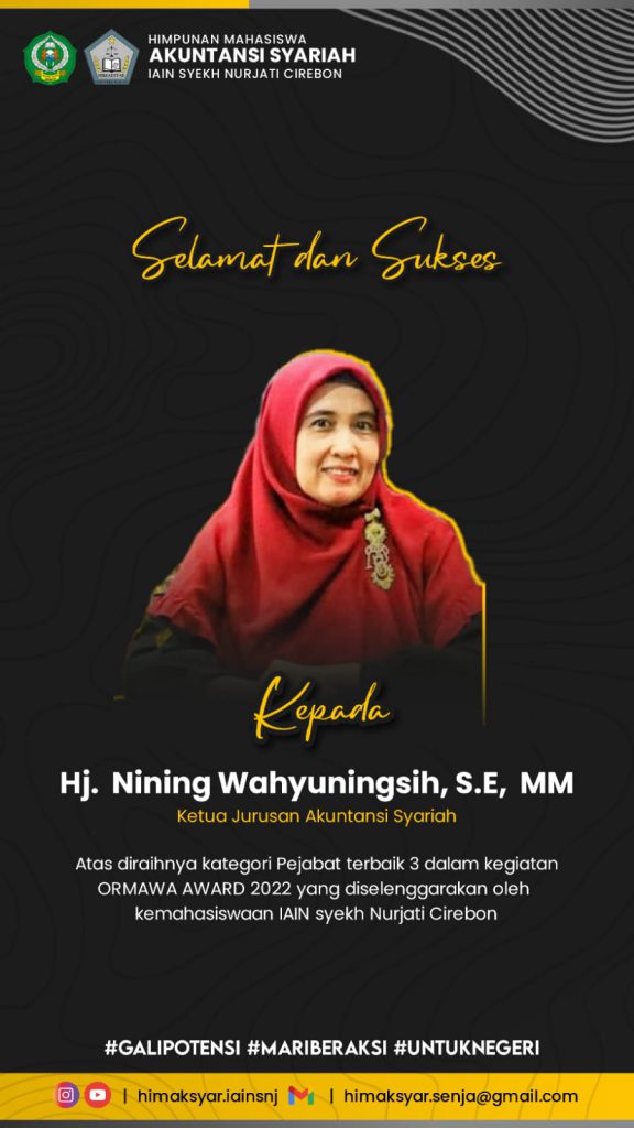 Pejabat Terbaik 3 Kegiatan ORMAWA AWARD 2022