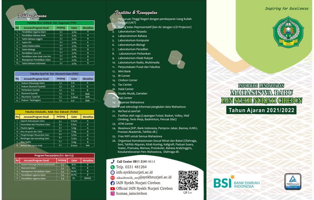 Brosur SPMB IAIN SNJ Tahun 2021