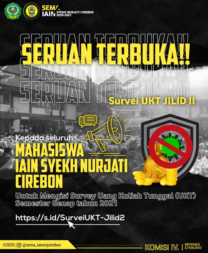 Survey Uang Kuliah Tunggal (UKT) Semester Genap TA. 2020/2021