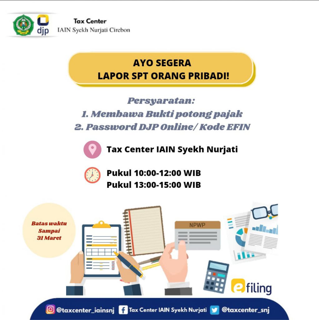 Tax Center SNJ Melayani Pelaporan SPT