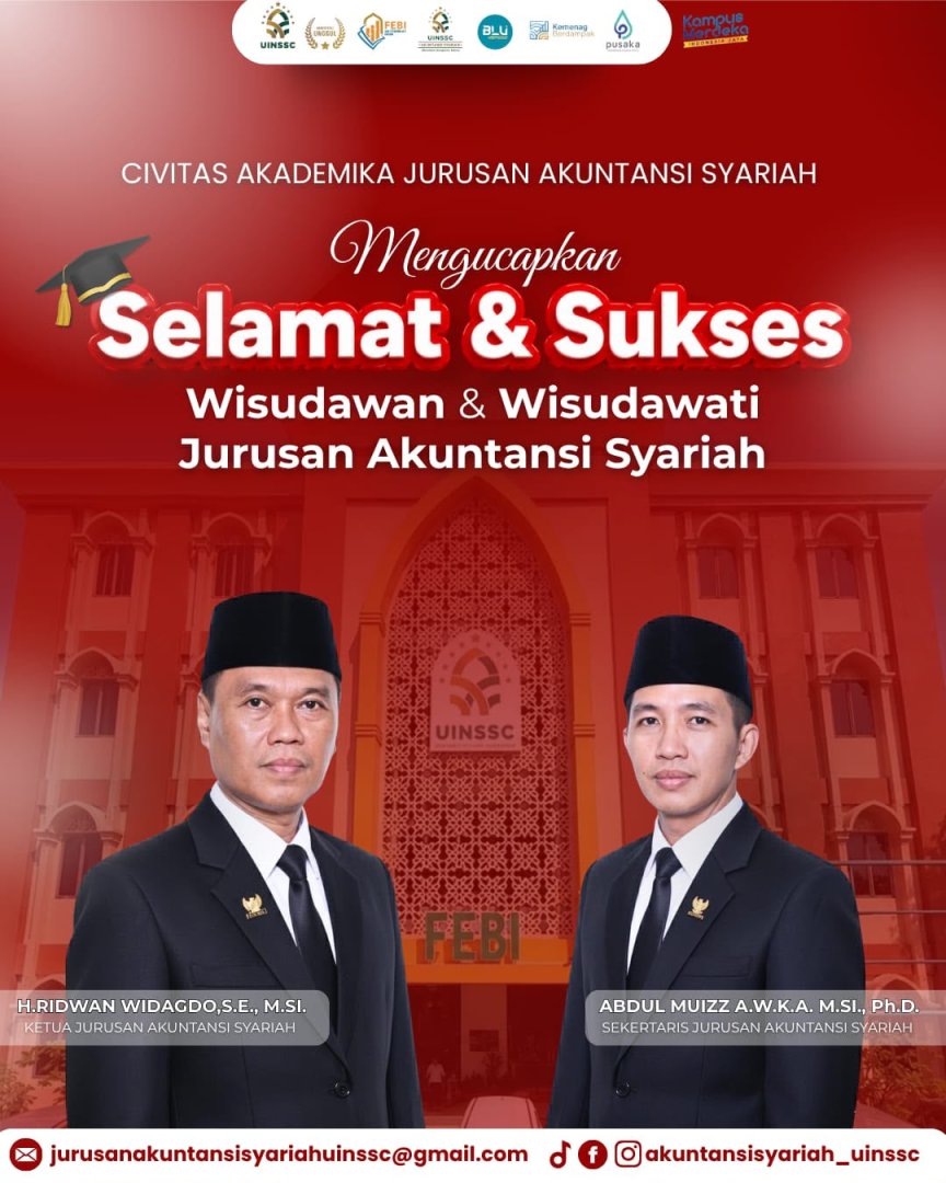 Jurusan Akuntansi Syariah Ucapkan Selamat dan Sukses kepada Wisudawan dan Wisudawati