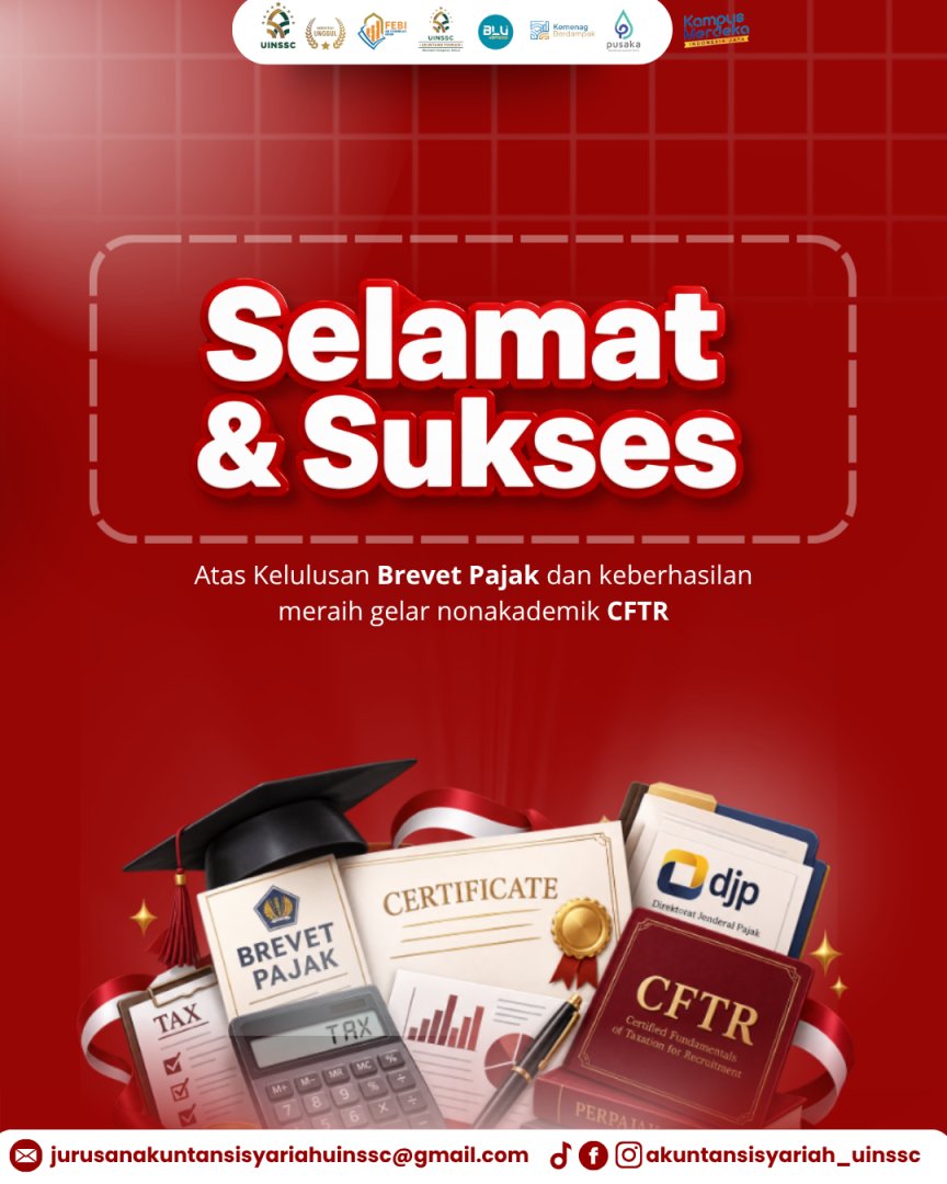 Selamat & Sukses atas Kelulusan Brevet Pajak dan Raihan Gelar CFTR